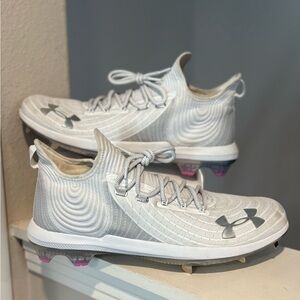 Under Armour Harper 4 Low ST Baseball Cleats 3022059-100 Men's Size 16